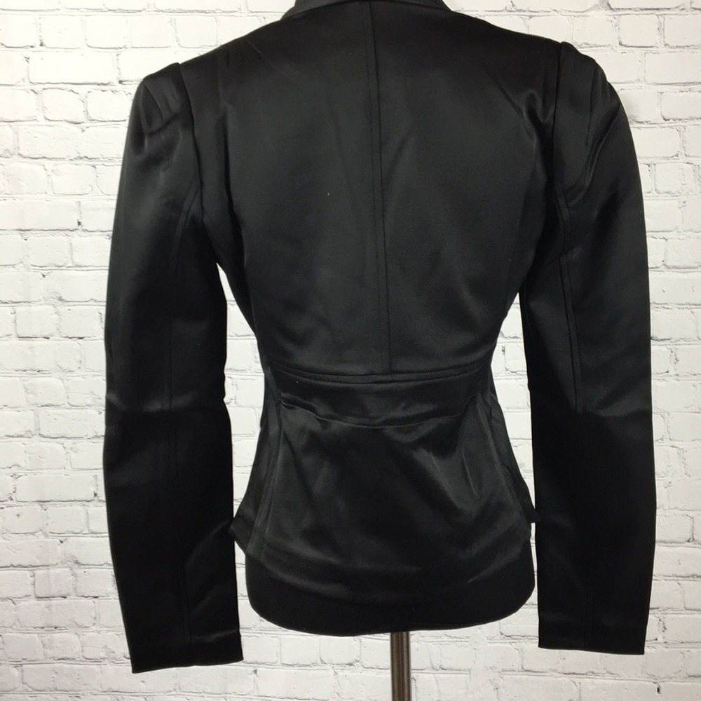 Shape FX Black Tuxedo Cut Form Fitting Blazer NWT - Picture 4 of 8